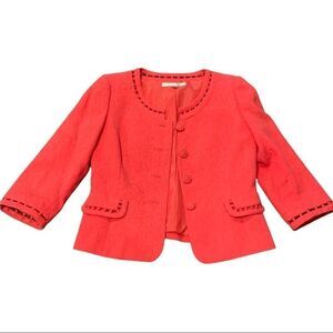 Tahari Coral Brocade Jacket  6